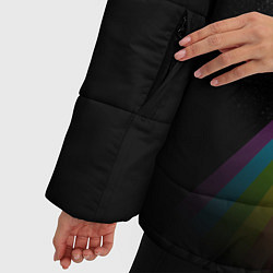 Куртка зимняя женская Космический тигр, цвет: 3D-черный — фото 2