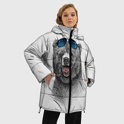 Куртка зимняя женская Счастливый медведь, цвет: 3D-красный — фото 2