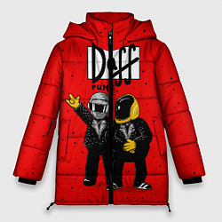 Куртка зимняя женская Daff Punk, цвет: 3D-красный