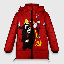 Куртка зимняя женская Communist Party, цвет: 3D-светло-серый