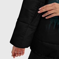 Куртка зимняя женская Подводный мир, цвет: 3D-светло-серый — фото 2