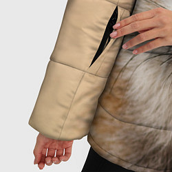 Куртка зимняя женская Лиса щурится, цвет: 3D-черный — фото 2