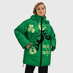 Куртка зимняя женская Ireland, Irish dance, цвет: 3D-светло-серый — фото 2