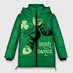 Куртка зимняя женская Ireland, Irish dance, цвет: 3D-светло-серый