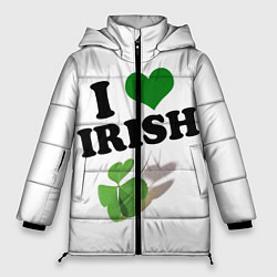 Куртка зимняя женская Ireland, I love Irish, цвет: 3D-красный