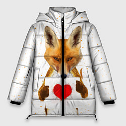 Женская зимняя куртка Влюбленная лиса