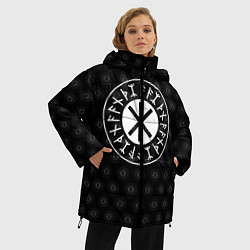 Куртка зимняя женская Защита Одина, цвет: 3D-черный — фото 2