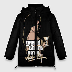 Куртка зимняя женская GTA Vice City, цвет: 3D-черный