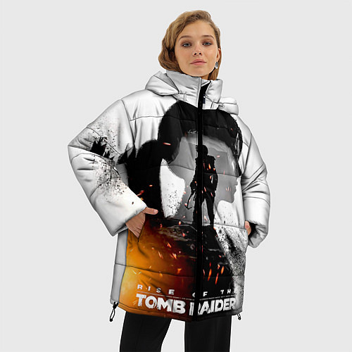 Женская зимняя куртка Rise of the Tomb Raider 1 / 3D-Красный – фото 3