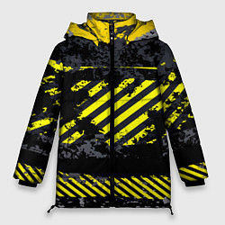 Куртка зимняя женская Grunge Line, цвет: 3D-черный