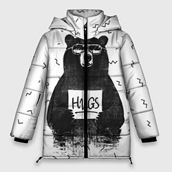 Куртка зимняя женская Bear Hugs, цвет: 3D-светло-серый