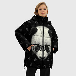 Куртка зимняя женская Умная панда, цвет: 3D-черный — фото 2