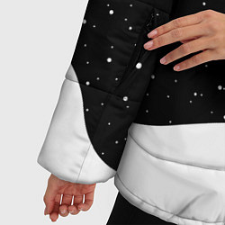 Куртка зимняя женская Маленький космонавт, цвет: 3D-черный — фото 2