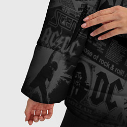 Куртка зимняя женская AC/DC: Rock You, цвет: 3D-черный — фото 2