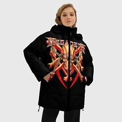 Куртка зимняя женская Megadeth: Gold Skull, цвет: 3D-черный — фото 2