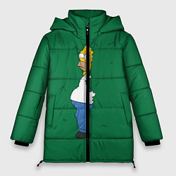Куртка зимняя женская Гомер в кустах, цвет: 3D-красный