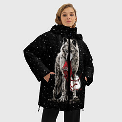 Куртка зимняя женская Серый волк, цвет: 3D-черный — фото 2