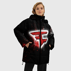 Куртка зимняя женская FaZe Clan: Black collection, цвет: 3D-красный — фото 2