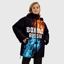 Куртка зимняя женская Boxing Russia, цвет: 3D-черный — фото 2