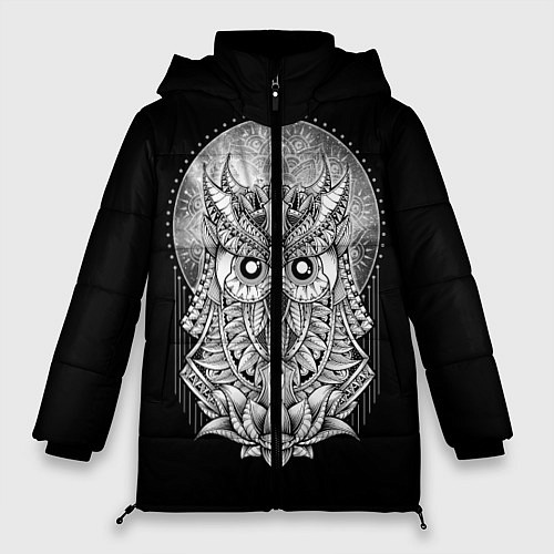 Женская зимняя куртка Королевская сова / 3D-Светло-серый – фото 1