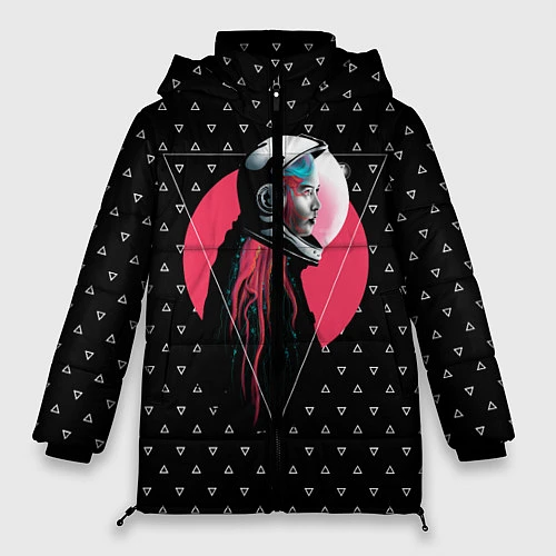 Женская зимняя куртка Космическая дама / 3D-Светло-серый – фото 1
