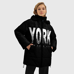 Куртка зимняя женская New York City, цвет: 3D-светло-серый — фото 2