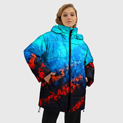 Куртка зимняя женская Still waiting neon, цвет: 3D-черный — фото 2