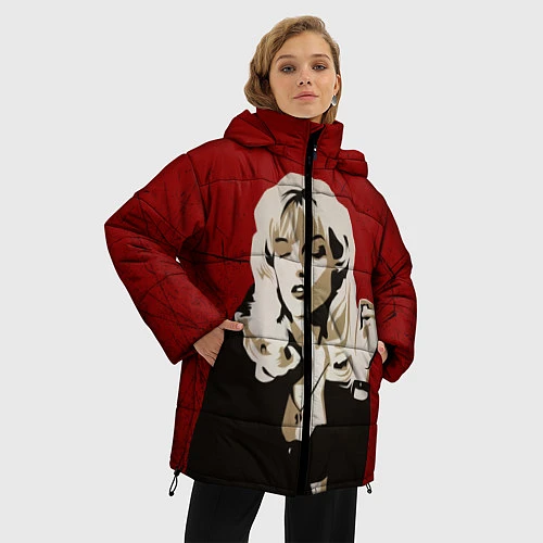 Женская зимняя куртка Лора Палмер / 3D-Светло-серый – фото 3