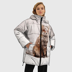 Куртка зимняя женская Снежная лисица, цвет: 3D-черный — фото 2