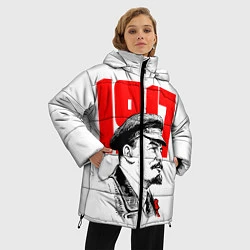 Куртка зимняя женская Ленин 1917, цвет: 3D-черный — фото 2