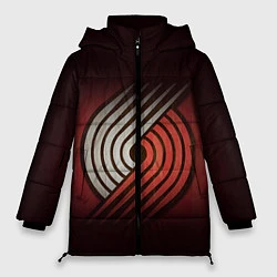 Куртка зимняя женская NBA: Portland Trail Blazers, цвет: 3D-черный