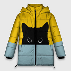 Куртка зимняя женская Черная кошка, цвет: 3D-черный