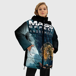 Куртка зимняя женская Mass Effect: Andromeda, цвет: 3D-светло-серый — фото 2
