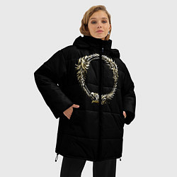Куртка зимняя женская TES 8, цвет: 3D-светло-серый — фото 2