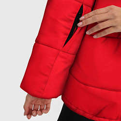 Куртка зимняя женская Невеста в красном, цвет: 3D-черный — фото 2