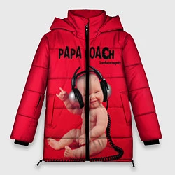 Куртка зимняя женская Paparoach: Music Kid, цвет: 3D-черный