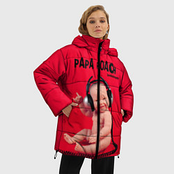 Куртка зимняя женская Paparoach: Music Kid, цвет: 3D-черный — фото 2