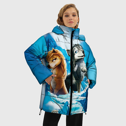 Женская зимняя куртка Альфа и Омега 8 / 3D-Светло-серый – фото 3
