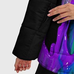 Куртка зимняя женская Всплеск красок, цвет: 3D-черный — фото 2