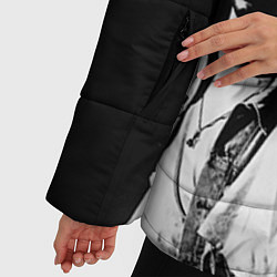 Куртка зимняя женская Depeche mode: black, цвет: 3D-красный — фото 2