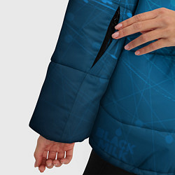 Куртка зимняя женская Bitcoin Blue, цвет: 3D-красный — фото 2