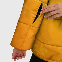Куртка зимняя женская Bitcoin Orange, цвет: 3D-черный — фото 2