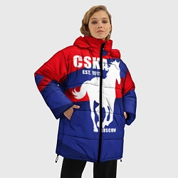 Куртка зимняя женская CSKA est. 1911, цвет: 3D-черный — фото 2
