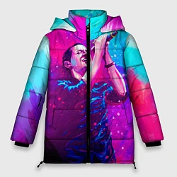 Куртка зимняя женская Chester Bennington: Colors, цвет: 3D-черный