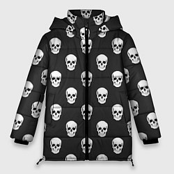 Куртка зимняя женская BFMV: Skulls, цвет: 3D-светло-серый