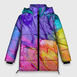 Куртка зимняя женская Краска, цвет: 3D-черный