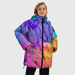 Куртка зимняя женская Краска, цвет: 3D-черный — фото 2