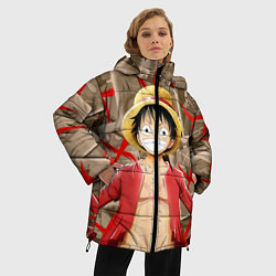Куртка зимняя женская Ван-Пис, цвет: 3D-красный — фото 2