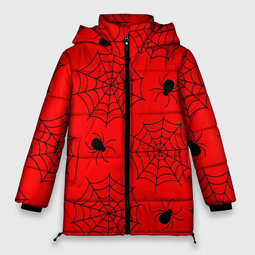 Женская зимняя куртка Рассадник пауков / 3D-Светло-серый – фото 1