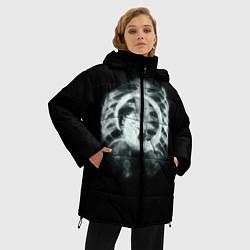 Куртка зимняя женская Чужой в желудке, цвет: 3D-красный — фото 2